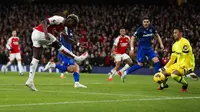 Arsenal menelan kekalahan 0-2 dari West Ham United pada laga pekan ke-19 Premier League di Stadion Emirates, Jumat (29/12/2023) dini hari WIB. (Ian Kington / IKIMAGES / AFP)