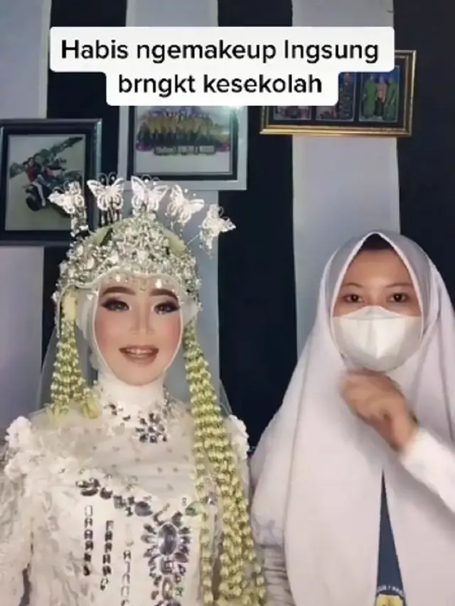Viral Kisah Gadis Jadi MUA Wedding Usai Sekolah, Kerja Masih Pakai Seragam
