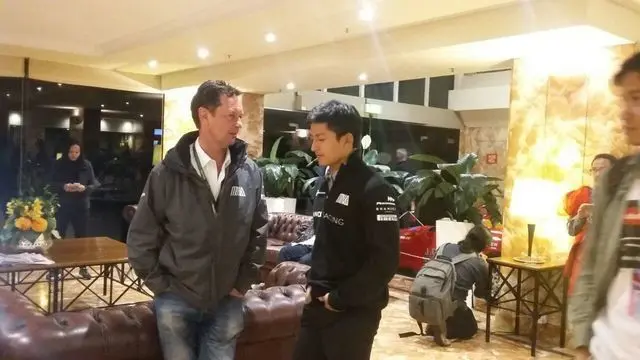 Video suasana Rio Haryanto jumpa penggemar dari Indonesia di Hotel Bayview on The Park, Melbourne Australia pada Minggu (20/03/2016) usai balapan di F1 GP Australia 2016.