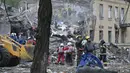 Kyiv, ibu kota Ukraina, menjadi sasaran serangan sporadis sejak Rusia melancarkan invasi skala penuh pada Februari 2022. (Genya SAVILOV/AFP)