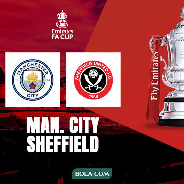 Piala FA - Manchester City Vs Sheffield United