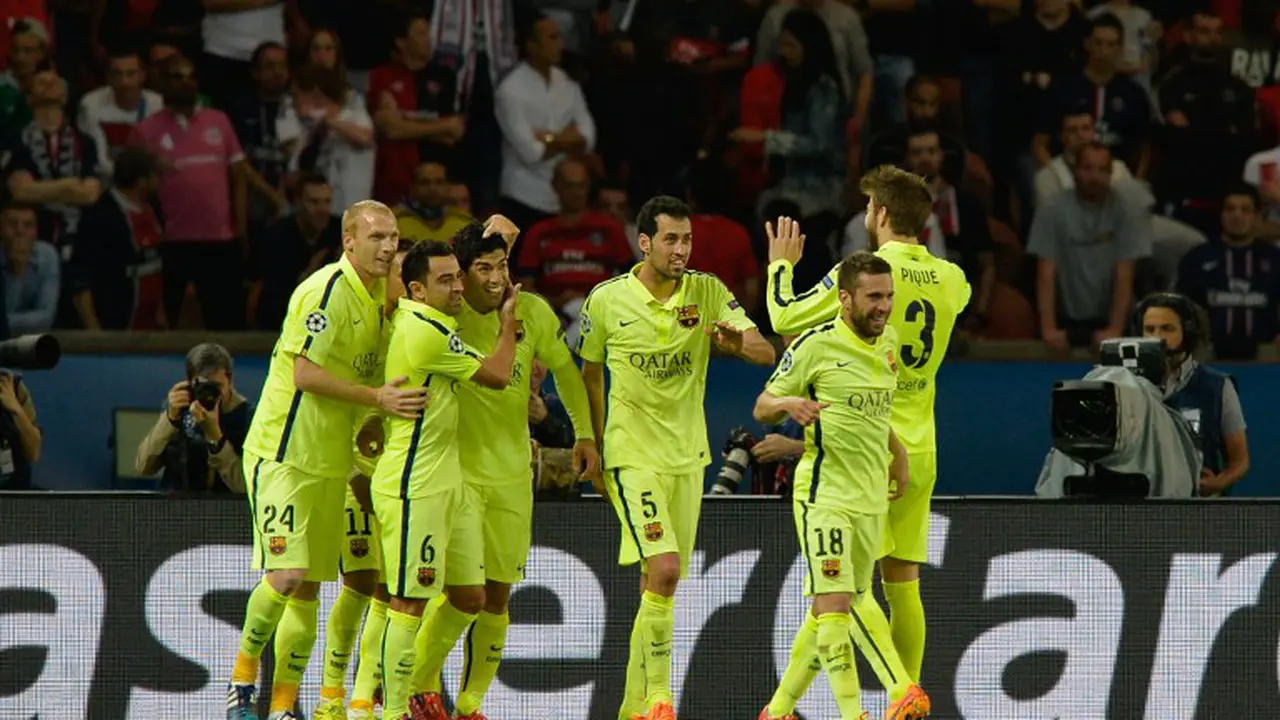 Dua Gol Luis Suarez Hancurkan PSG