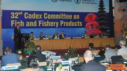 Citizen6, Bali: Sekjen KKP Gellwynn Jusuf menyampaikan sambutan pada pembukaan Sidang ke - 32 Codex Committee on fish ande Fishery Products di Bali. (Pengirim: Efrimal Bahri)