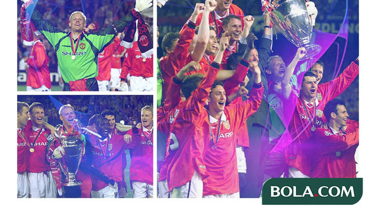 Kolase - Manchester United Juara Liga Champions 2007/2008 dan 1998/1999