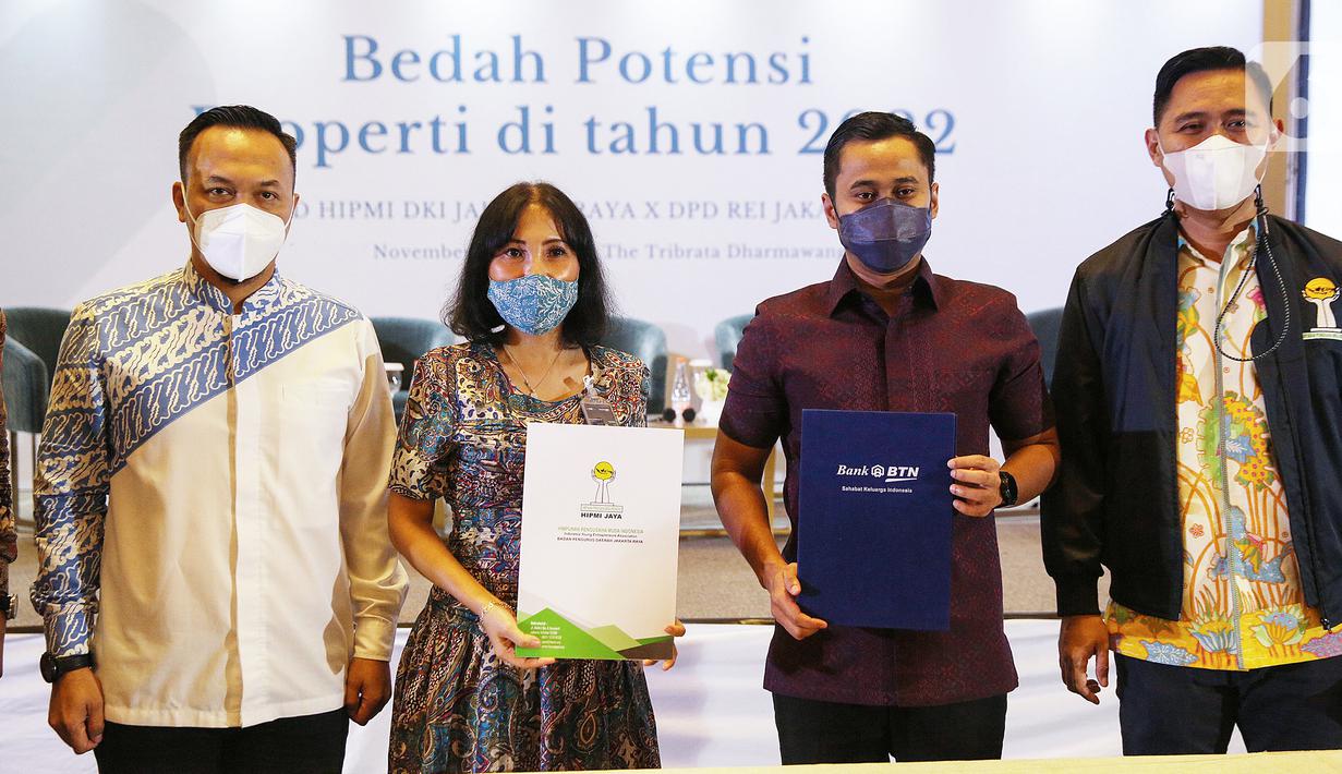 Bedah Potensi Properti yang mengusung “Peluang Bisnis Properti, Konstruksi dan Infrastuktur Pasca Pandemi di DKI Jakarta” diharapkan berdampak positif melahirkan sinergi antar lembaga untuk meningkatkan bisnis properti. (Liputan6.com/HO/Dodi)