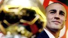 Mantan pemain tim nasional Italia, Fabio Cannavaro, meraih penghargaan Ballon d'Or 2006. (AFP/Franck Fife)