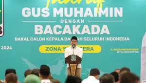 Ketua Umum Partai Kebangkitan Bangsa (PKB) Muhaimin Iskandar atau Cak Imin mengumpulkan seluruh bakal calon kepala daerah tingkat provinsi dan kabupaten/kota di wilayah Sumatera.
