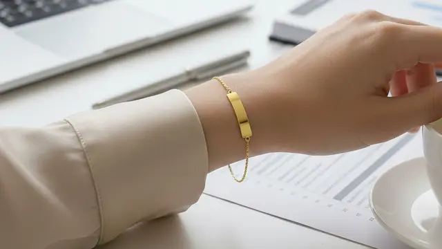Gelang Plat (ID Bracelet) (Gemini AI)