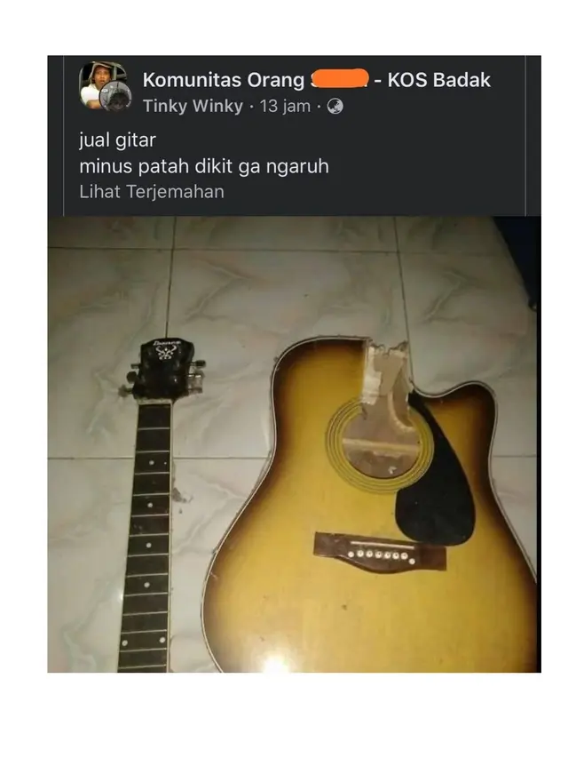 6 Status Facebook Jualan Alat Musik Ini Kelewat Unik, Minat?