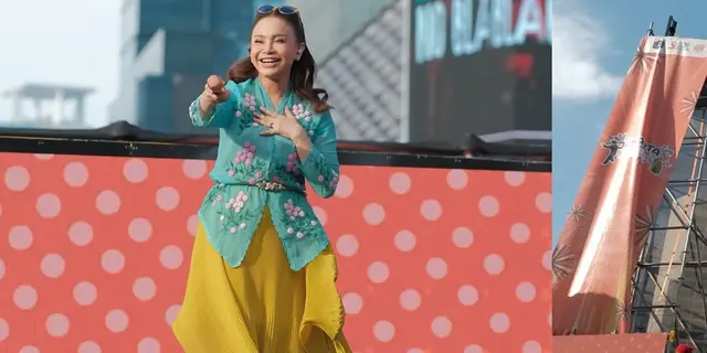 6 Detail Kebaya Rossa yang Memukau Saat Manggung di Bundaran HI Jakarta