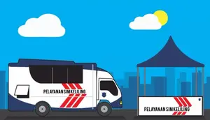 Ilustrasi SIM keliling (@TMCPoldaMetro/ Twitter)