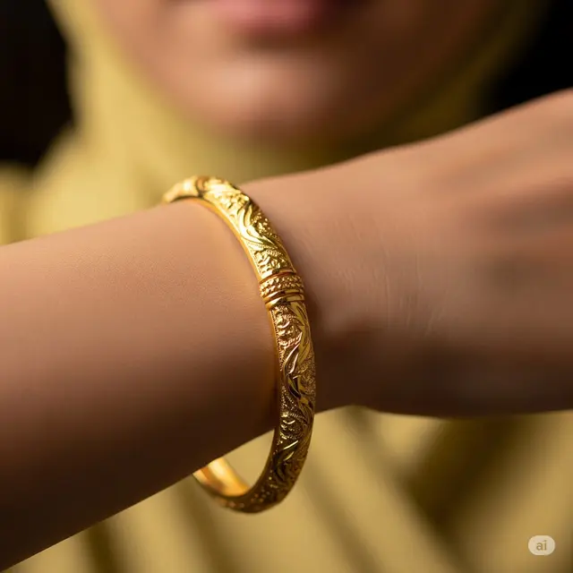 Model Gelang Emas Mewah yang Awet. Foto: Gemini