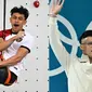 Debut Gemilang Veddriq Leonardo di Olimpiade, Emas Pertama dari Panjat Tebing. Rekor Terpecahkan! Rizki Juniansyah Raih Emas di Angkat Besi Olimpiade 2024 (AFP/Fabrice Coffriri) (Miguel MEDINA/AFP)