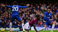 Pertandingan Chelsea melawan Burnley pada lanjutan Liga Inggris 2025/2026 di Stamford Bridge, London, Sabtu (21/2/2026). (Ben Stansall/ AFP)