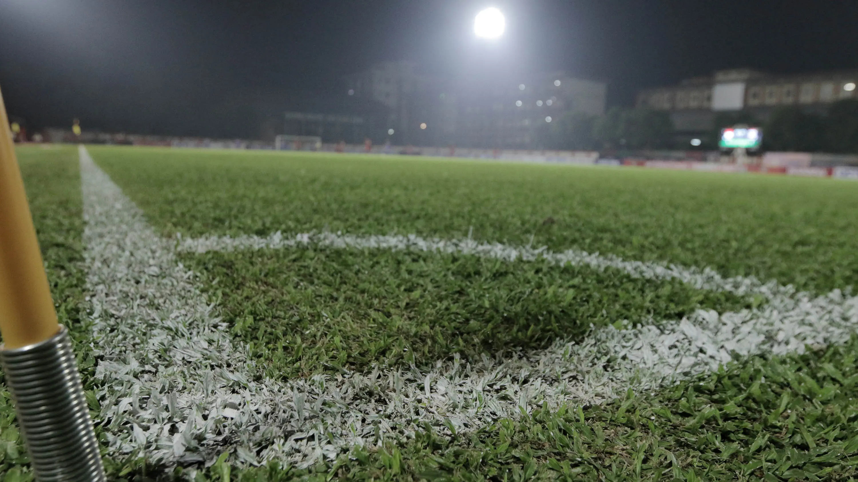 Rumput di Stadion PTIK, Jakarta, Kamis, (31/5/2018). Indonesia takluk 1-2 dari Thailand. (Bola.com/M Iqbal Ichsan)