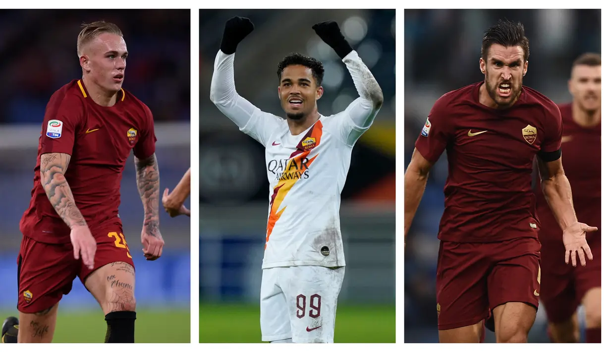 Tiga klub ternama Belanda, Ajax Amsterdam, PSV Eindhoven dan Feyenoord Rotterdam banyak menghasilkan pemain berbakat yang akhirnya merumput di Eropa, tak terkecuaili di AS Roma. Berikut 5 pemain asal Belanda yang pernah memperkuat AS Roma sepanjang sejarah. (Kolase Foto AFP)