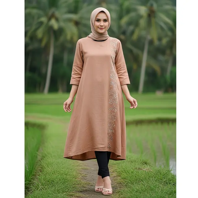Outfit Ibu-Ibu Desa Modis. Foto: Gemini