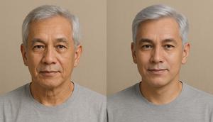 Inspirasi Warna Cat Rambut untuk Menutupi Uban (Foto: ChatGPT)