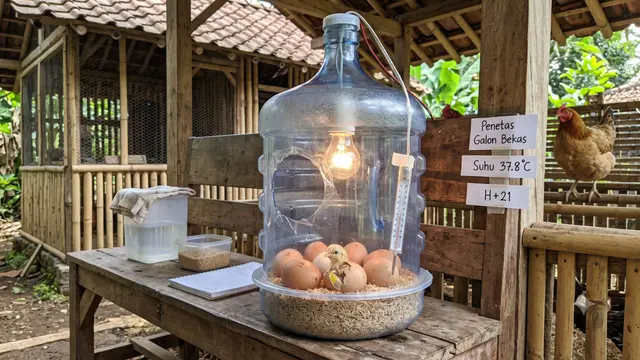 Cara Membuat Mesin Penetas Telur Mini dari Galon Bekas