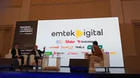 Cahyanto Arie Wibowo, Head of Product Strategy and Growth KLY, dalam acara diskusi&nbsp; Indonesia Product Conference di Jakarta. (Liputan6.com/Mustika Rani Hendriyanti)