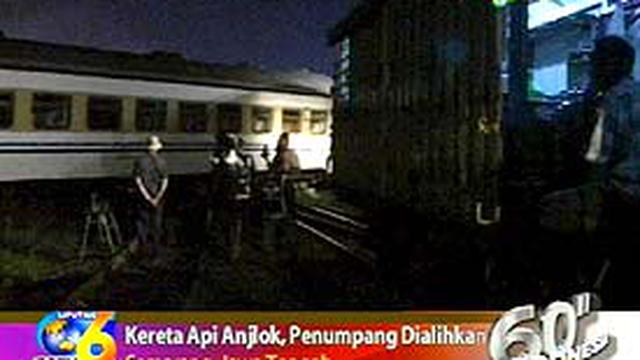 Kereta Api Bisnis Senja Utama Anjlok - News Liputan6.com