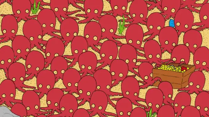 [Bintang] Temukan Seekor Ikan di Antara Puluhan Gurita yang Sedang 'Menari'