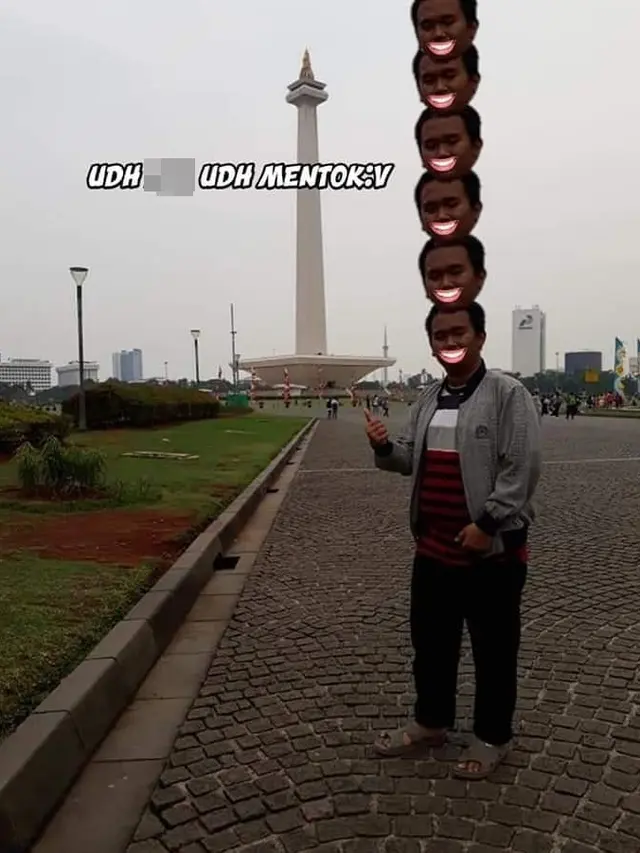 Ingin Tinggi Seperti Monas, 6 Editan Foto Netizen Ini Bikin Ngakak