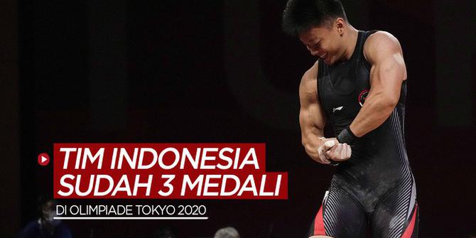 MOTION GRAFIS: Sementara Ini, Tim Indonesia Sudah Meraih 3 Medali di Olimpiade Tokyo 2020