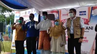 3 Partai Usung Isdiyanto-Suryani sebagai Cagub dan Cawagub, dalam Pilkada Kepri 2020. (Foto: Liputan6.com/Ajang Nurdin)