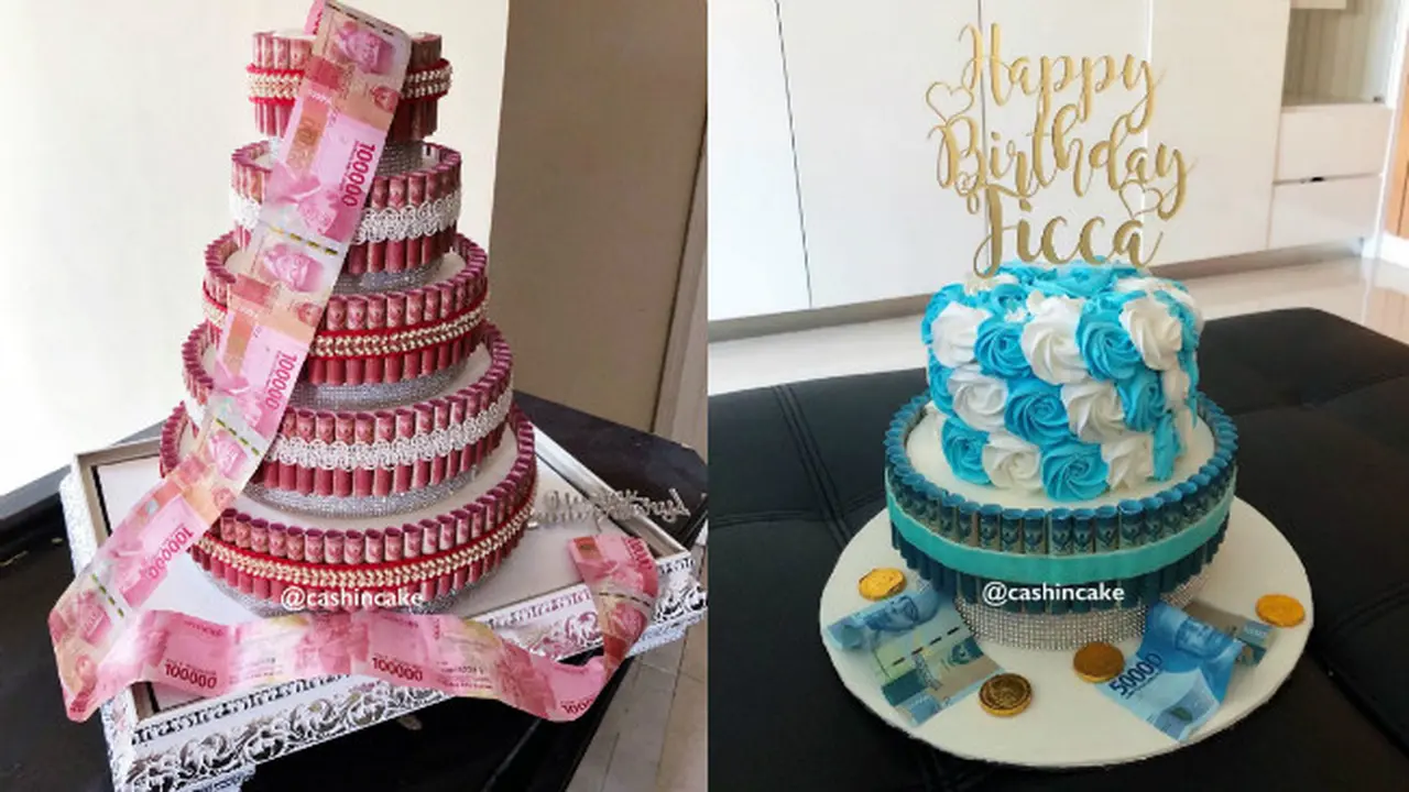 Kreatif, Kue Ulang Tahun Ini Dibuat dari Uang Kertas Asli - Citizen6