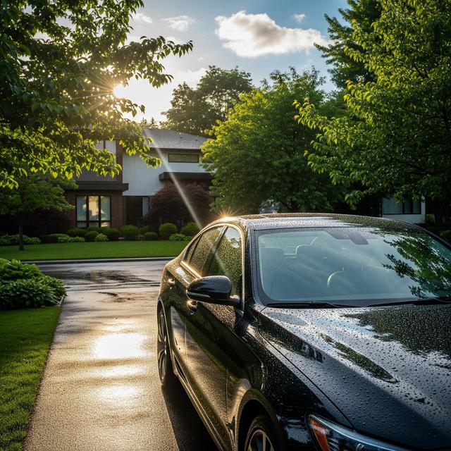 Mobil Kehujanan di Parkir Depan Rumah (Gemini AI)