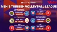 28 - 6 Mei di Vidio, Saksikan Live Streaming Men's Turkish Volleyball League 2022