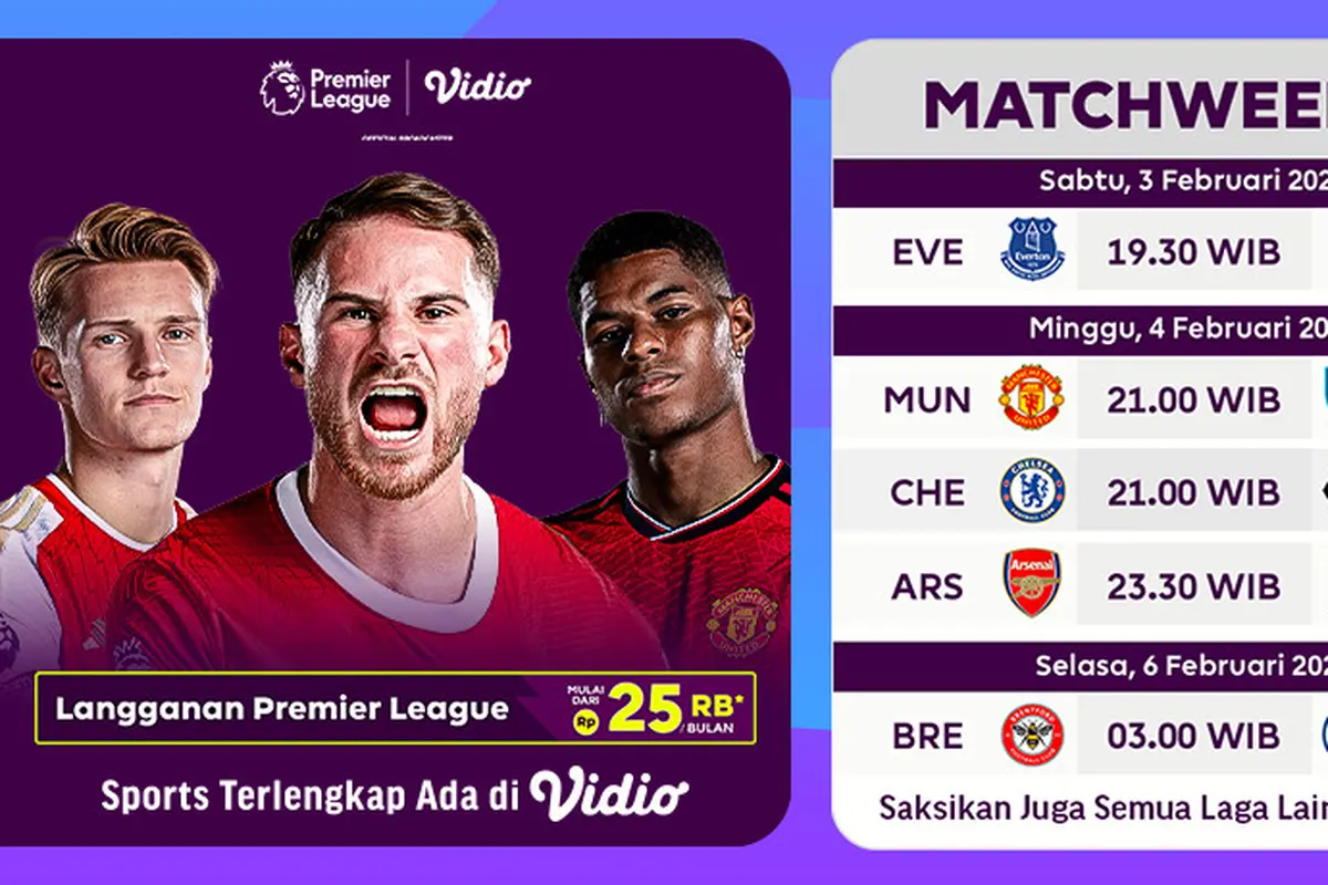 Jadwal Liga Inggris Pekan-23
