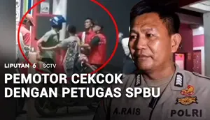 Pemotor Cekcok dengan Petugas SPBU
