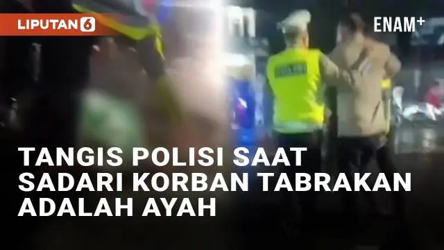 VIDEO: Tangis Polisi di LubukLinggau Pecah Usai Tahu Korban Tewas Kecelakaan Adalah Sang Ayah