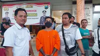 Supriyadi (27) di Mapolresta Banyuwangi (Hermawan Arifianto/Liputan6.com)