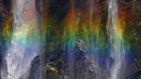 Air Terjun Pelangi di India Ini Begitu Menakjubkan, Penasaran?