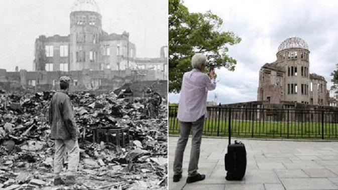 Dulu Dan Kini Foto Dramatis Hiroshima Nagasaki Setelah Dibom Atom