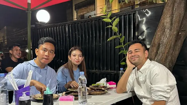 Penampilan Gibran Rakabuming dan Selvi Ananda Makan Malam di Kaki Lima