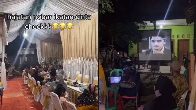 Viral Gelar Hajatan Sambil Nonton Sinetron Bareng, Bikin Warganet Ngakak