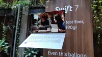 Laptop tertipis dan teringan di dunia, Acer Swift 7 (Liputan6.com/ Agustin Setyo W)
