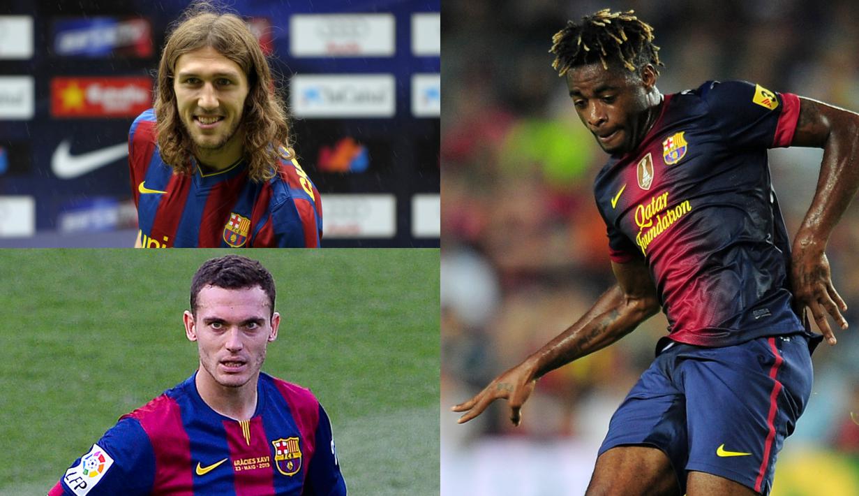 Kedatangan Boateng cukup membuat pendukung Barcelona terheran. Pemain 31 tahun tersebut dipastikan bergabung dengan status pinjaman dari Sassuolo. Namun sebelumnya Barcelona juga pernah melakukan transfer yang mengherankan. (Kolase Foto AFP)