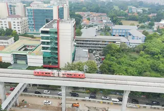 Uji coba jalur menjadi salah satu tahapan penting sebelum tahap operasional LRT Jakarta. (Foto: Humas Jakpro)