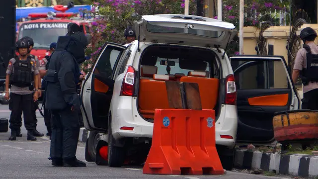 Pengamanan Mapolda Riau Usai Serangan Terduga Teroris