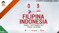 Indonesia menang atas Filipina dengan skor telak, 9-0. (Bola.com/Dody Iryawan)