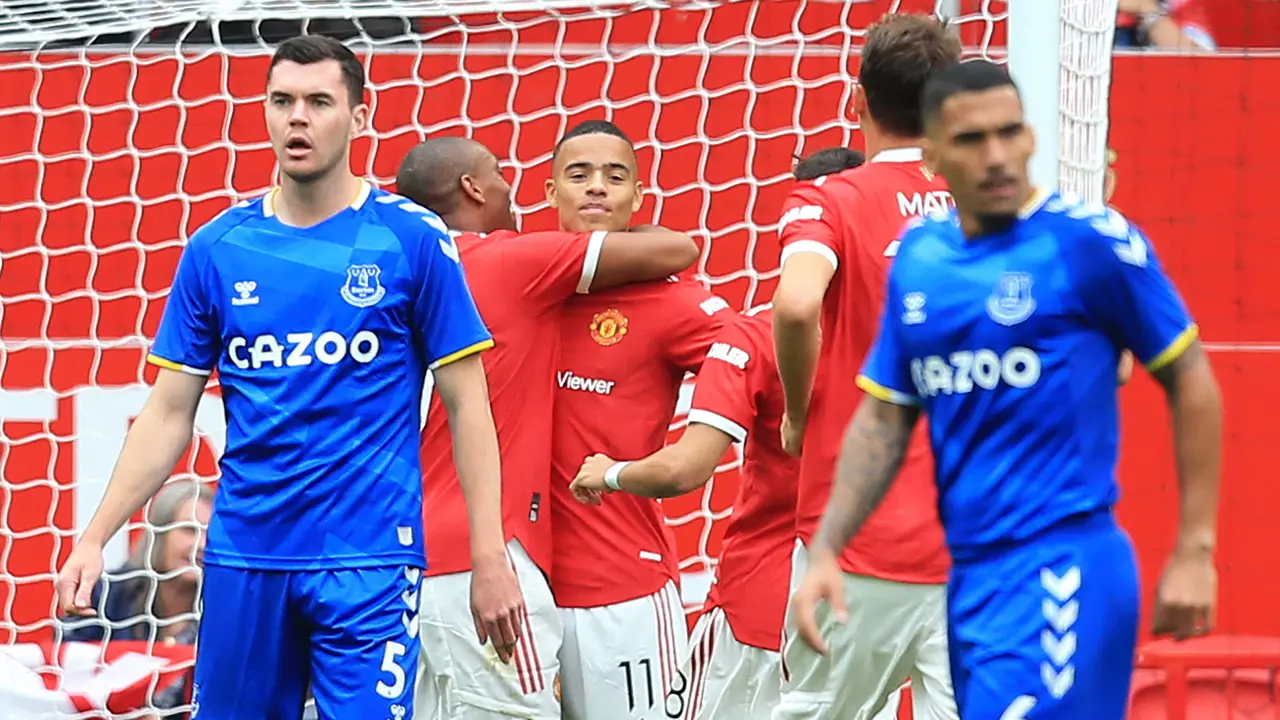 Foto: Manchester United Pesta Gol ke Gawang Everton pada Laga Uji Coba Liga Inggris