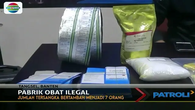 Jumlah tersangka kasus pabrik obat ilegal di Tangerang, Banten, bertambah setelah 2 kurir dijadikan tersangka baru.