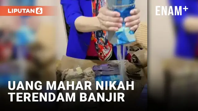 Uang Mahar Nikah Ratusan Juta Terendam Banjir Makassar