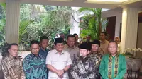 Prabowo Subianto menjamu petinggi PPP di kediamannya, Jalan Kertanegara, Jakarta Selatan. (Nanda Perdana Putra)