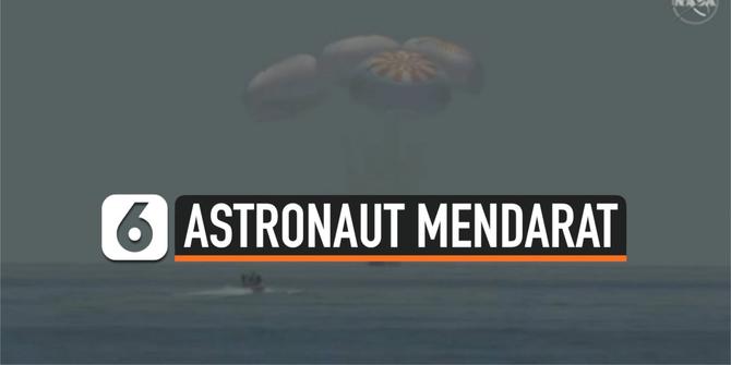 VIDEO: Detik-Detik Astronaut Mendarat di Teluk Meksiko